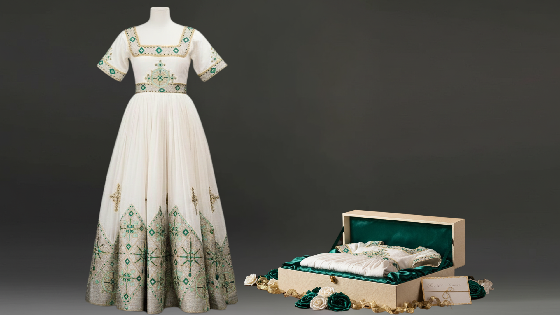 Green Habesha Dress