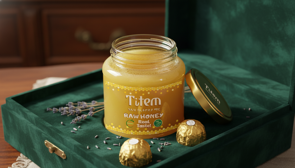 Titem Ethiopian Raw Honey - 100% Pure Natural Honey from Ethiopia | WomeGifts | Special foods