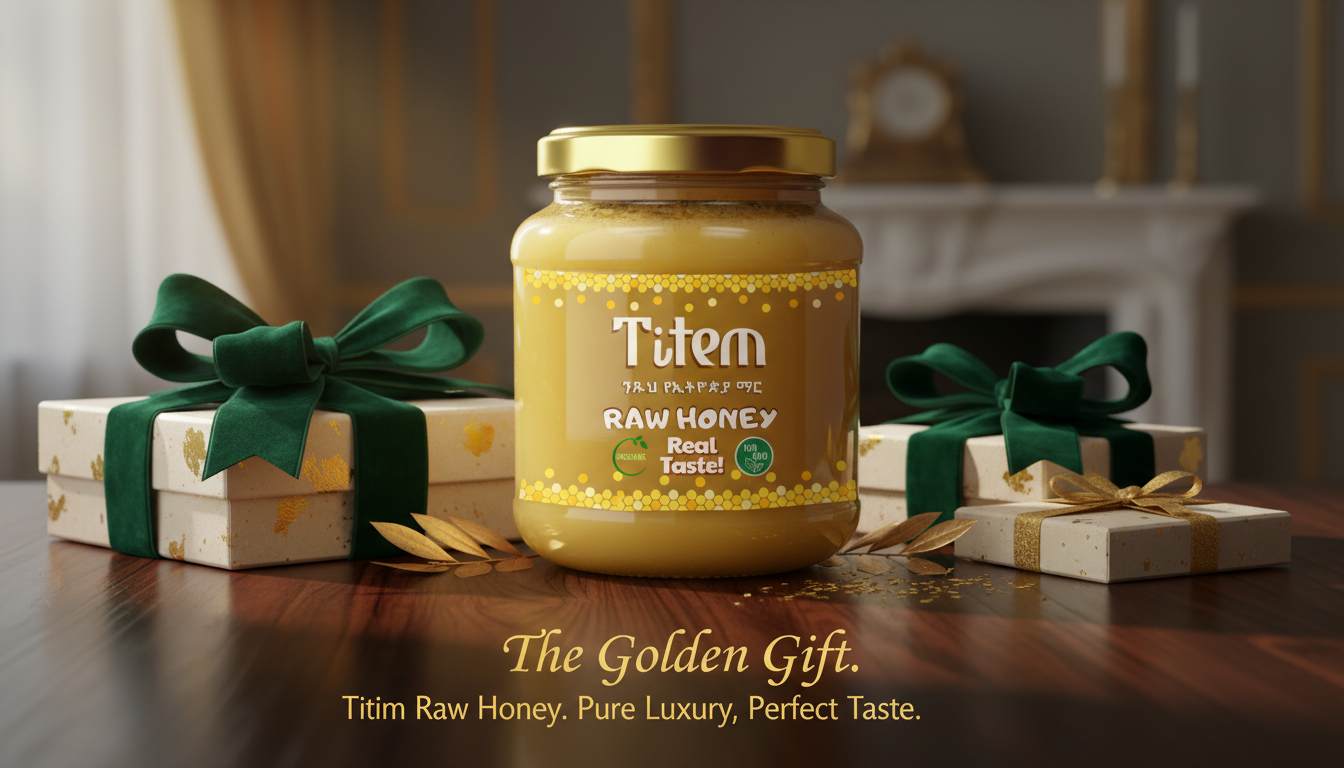 Titem Ethiopian Raw Honey - 100% Pure Natural Honey from Ethiopia | WomeGifts | Special foods