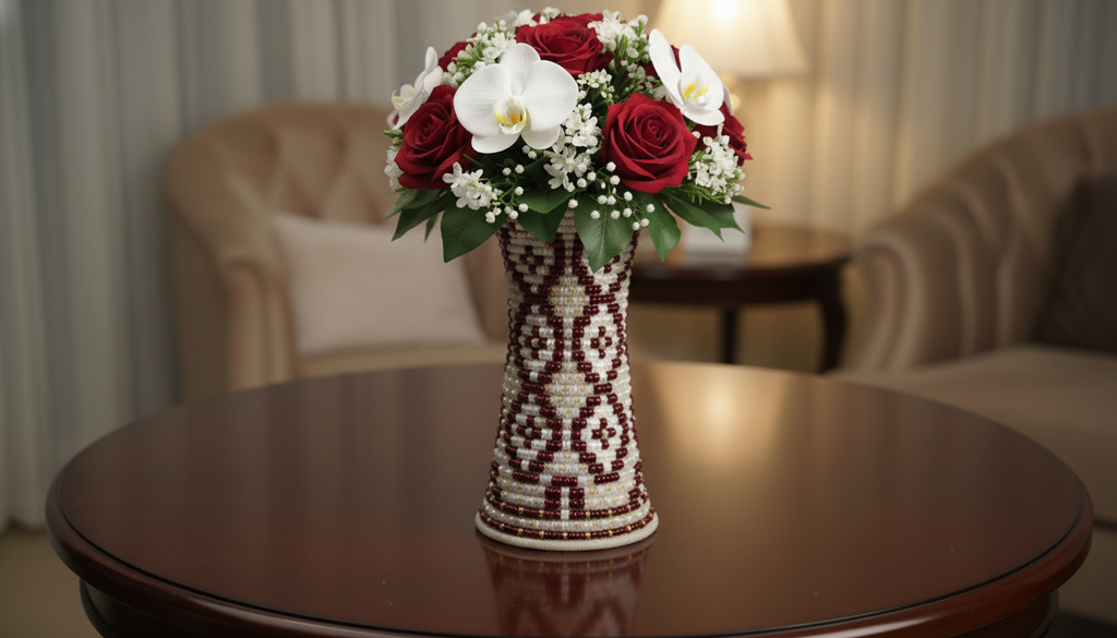 Handmade Ethiopian Woven Vase - Traditional Decorative Vase Home Décor | WomeGifts